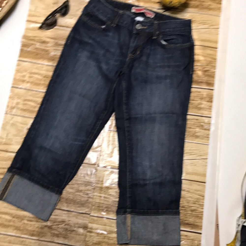 GAP Dark Blue Cropped Capri Jeans